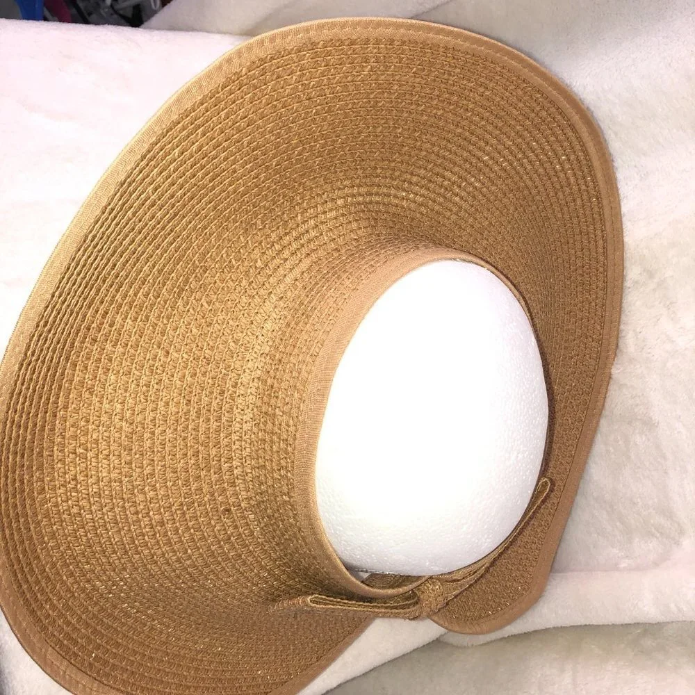 Falls‎ Creek Floppy Straw Hat Beige Tan OSFA
